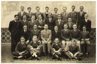PROMOCIÓN 1941 • AGUILO, José María. ALZAGA PEARSON, Martín de. ARDIGO, Jorge A. ARECO, Alberto V. ARIZAGA, Jorge Augusto. BACIGALUPI, Carlos A. BELL, Juan A. BENGOLEA, Carlos Alberto. BUNGE, Octavio. CASARES, Vicente L. CATALAN PELLET, Emilio. CLUSELLAS, Hernán J. CLUSELLAS, Rodolfo E. CONTRERAS, Enrique. COOK, Guillermo A. CUZZANI, Agustín. DAVEL OBLIGADO, Fernando. DEURER, Carlos M. FERNANDEZ FORTUNY, Jorge. FIELD, Juan. FIGNONI, Enrique Luis. FORT, Felipe Mario. GAINZA, Máximo. GAINZA CASTRO, Alberto M. GIANELLO, Santiago. GIANOTTI, Luis Pedro. GOMEZ, Oscar Aurelio. GOROSTIAGA, Mateo Roberto. HOUSSAY, Raúl H. IBARLUCIA, Armando. JORDAN, Luis M. LAFFAYE, Carlos E. LAGORIO, Carlos H. LORENZETTI, José Antonio. MILONE, Manuel. MORIXE, Miguel M. PAZ, Napoleón Luis. PAZ ANCHORENA, José M. POMBO, Alberto Aníbal. RESANO, Carlos H. RIGOTTI, Juan P. RODRIGUEZ VILLAR, Pacifico. RUTH, Enrique A.C. SAENZ VALIENTE, Carlos M. SCHENSTROM, Luis. STERNBERG, Alfredo. VALLE, Leandro B. VILANOVA, Adolfo J. VILLAR, Horacio. VILLAROEL, Emilio. VISPO, Adolfo J. ZAVALA, Juan Ovidio.