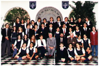 PROMOCIÓN 1998 • ABARRATEGUI, Juan Martín. ABOS VIDAL, María del Mar. ALBORNOZ, Pilar. ANZORREGUY, Diego. AQUINO, Francisco. ARANO, Florencia. ARMAS, Laura. ATENCIO, Pablo. BARROS, Mariana. BENINI, Mauro. BERGAMO, Natalia. BLUTGHEN, Virginia. BRANCA GAONA, Alejandra. CALIGIURI, Inés. CAMPI, Germán. CAPRILE, Jimena. CARELLI LYNCH, María. CAZORLA, Carlos. CHAVARRIA, Maximiliano. CHEDRESE, Elena. CORREA, Guadalupe. CORREA CAVALLARI, Juan. CRISANTACOPOULOS, Alex. CUELLO, Javier. CUELLO, Pablo. D´AMICO, Roberto. D´ANNUNZIO, Gabriel. DAMICO, Tomás. DELLEPIANE, Ignacio. DIAZ IBARRA, Marina. DONAIRE, Carlos. ESQUERRO, Alejandra. FARANNA, Estefanía. FEGAN, Fernando. FERNANDEZ CALVO, Inés. FERRETTI, Lucio. FEUGAS, Andrés. FIGUEROA, Juan Manuel. FONTAINE, Eugenia. FRANQUEIRO, Carolina. GARABELLO BORUS, Francisco. GARCIA OLIVER, Eduardo. GASET, Laura. GHIO, Ma. Victoria. GONZALEZ, Emanuel. GONZALEZ MODARRESI, Mitra. JUSTO, Máximo. KILLINGER, Hernán. LANUSSE, Alberto. LAPORTA, Florencia. LASCANO, Gregorio. LOMBARDI, Victoria. LOPARDO, Julieta. LOPEZ BADIOLA, Guadalupe. LOPEZ NAON, Manuel. LOPEZ SARMIENTO, Andrés. MACHIN, Carolina. MALBRAN, Juan. MAQUI, Federico. MARMOREK, Francisco. MARTINEZ DE MARAÑON, Analía. MARZINELLI, Ezequiel. MASLLORENS, Nicolás. MATTA, Manuela. MATTIOLI, Federico. MC CULLOCH, David. MEDICI, Martín. MENDIZABAL, Martín. MONES CAZON, Gonzalo. MORGAVIO, Alejandro. NOMAN, Carla. PASIK, Fernando. PATRON COSTAS, Marcos. PEÑA, Mariana. PERALTA, Agustina. PERINO, Santiago. PESSAGNO, María Victoria. PORTARO, María Wally. PRIMAVESI, Mariano. QUINTANA, Ximena. REYES VALIANTE, Pilar. RIDNER, María Jesica. ROBREDO, Hernán. ROCA SARAN, Mariana. RODRIGUEZ, Hernan. RODRIGUEZ GALLO, Virginia. ROGER, Agustina. SAFDIYE, Sofía. SANCHEZ BELLOCCHIO, Tomás. SANCHEZ LISTE, Dolores. SANTAMARINA, Alfredo. SAYUS, Alfredo. SPITZNER, Maximiliano. TALLARICO, Fernando. TORTOSA, Lucas. TOSCANI, Maximiliano. TOYOS, Inés. VALLS, Ezequiel. VALLS, Jerónimo. VAZQUEZ, Luz. VAZQUEZ, María Soledad. VEGAS SAEZ, Cristina. VENDRELL ALDA, Matías. VERRIER, Cesar. VIDIC, Giselle. ZULETA, Carmen.