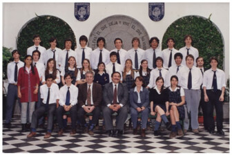 PROMOCIÓN 2002 • ACEVEDO, Jesús Mariano. AGUADO, María Carolina. ALCHOURRON, Pedro Xavier. ALVA, Andrés Ricardo. AMESTOY, Francisco Javier. BENSUA, Matías. BERGAMO, Alejandra Clara. BERNAL, Ana Laura. BERRA, Adrian. BOENINGER SEMPERE, Fernando. BOGGINO, Facundo Damián. BOGLIANO, Agustín Ricardo. BOZZINI, Nicolás Atilio. BRESSO, Ignacio. BUERO, Agustín. BUERO, Josefina. BURUNDARENA, Mariano. CACHANOSKY, Iván. CACHERO, Mercedes Inés. CAFFO, Javier Alejandro. CAMARTINO, Heliana. CAPALBO, Agustina. CAPORASO, María Mercedes. CASAFUS, María Victoria. CAVA, Santiago. CHUBURU, Magdalena. CIPRIAN OLLIVER, Juan Manuel. COLAVITA, Juan Francisco. CURI, Francisco. DAMONTE, Alejandro. DANTAS, Ignacio Martín. DE LA MARIA, Inés Luisa. DI FONZO, Marina Soledad. DIAZ, María Laura. FARAH, Agustín José. FERNANDEZ PEREZ, Federico Agustín. GARCIA MESSINA, María Sol. GARZON de la ROZA, Tomás. GASET, María Candela. GENNARI, Tomás. GIARDELLI, Lucas. GILONI, Carla Romina. GOGORZA, Agustín. GOMEZ QUINTEROS, Florencia. GUGLIELMETTI, Matías. IRAOLA, María Elena. JAUNARENA, Jorge Horacio. JÜRGENS, Cecilia Inés. LEPRO, María Belén. LONG ARNALDI, Pablo. MANCO, Julio. MARTELLI, Pilar. MAURIZZIO MARIN, Luis Alberto. MENENDEZ TRUCCO, Carolina. MORALES de NAVA, Matías Joaquín. NAKASONE, Sergio Leonardo. NIETO, Darío Hugo. OLMEDO, Federico. PALUMBO, Guillermo Darío. PAMPURO, Santiago Bartolomé. PASTRONE, Andrés Francisco. PEDUTO BEDOYA, Agustín. PEÑA, Carolina. PERREN de la RUA, Lucila María. PICOLLO, Lavinia María. RIESE, Fernando Horacio. ROCCA, Paulo Ángel. RODRIGUEZ, María Noe. RUIZ ESQUIDE, María Soledad. SALAYA, Juan Guido. SANTOMAURO, Mario Ignacio. SARRAMIA, Marina Carola. SEGURA, Gonzalo. SEGUROTTI, Fernando Oscar. SIBILEAU, Alberto Pedro. SIRVEN, Agustina. TROVATO, Federico. TROVATO, María. VALLEJO, Jimena. VALLS, Alejandro Andrés. VIALE, María Alejandra. VILLACIAN, Tomás. VILLANI, Juan Pablo. ZAPATA, Santiago.