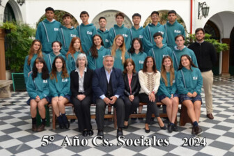 PROMOCIÓN 2024 • 5º Orientación en Ciencias Naturales: BRISIGHELLI GATTI, Catalina. CHIARADÍA, Nicolás. D´ANGELO GONZALEZ, Rocco. DONCEL CRUZ, Victoria. EDI, Santino. FERREIRA GUERRICO, Marcos. FILGUEIRAS, Lorenzo Aurelio. GIAMPIETRO, Francesca. MARANGÓS, María Olivia. MIAGRO, Carola. ORLANDI, Amelia. PANDIANI, Pedro. REMIS, Francisco. SILVA OLIVEIRA C, Felipe. STAGNITTA, Mateo. STERN, Ignacio. VACCA BARIFFI, Tomás. 5º Orientación en Ciencias Sociales: BENVENUTI, Lucas. CASTELLINO, Lucía. CHOI, Daira Minhye. DA GRAVA, Francisco Mateo. FERRERA MORÁN, Facundo. FLORIDO, Ezequiel Valentín. GELMAN, Julia. GARCÍA GINÉS, Valentino. GIUSTI, Emiliano. GUAN, Santiago. HERRERO, Inés. LAPIEZA, Camila. NEIIENDAM, Tomás. PEREZ MONTEIRO, Francisco. PRADO, Pilar María. QUIÑONES, Juana. TIRONE, Francisco. TISSERA, Valentina. VARELA, María. FIGUEROA, Delfin